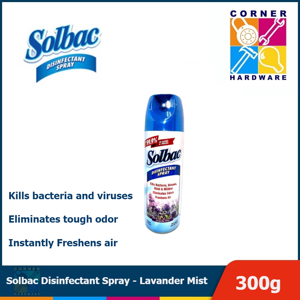 Image of SOLBAC Disinfectant Spray - Lavander Mist 300g.