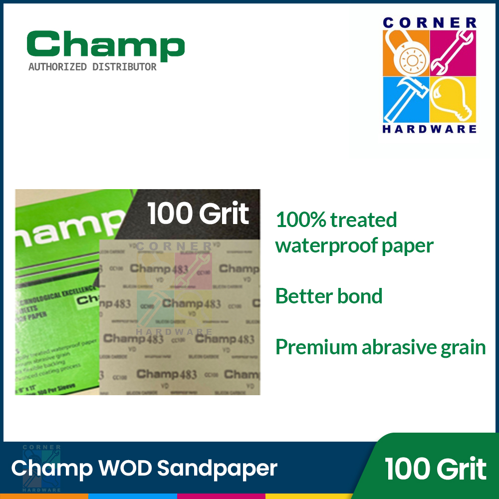 Image of CHAMP WOD Sandpaper 100 Grits