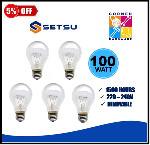 Image of SETSU Incandescent Bulbs 100W 5pcs