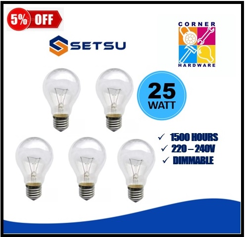 Image of SETSU Incandescent Bulbs 25W 5pcs